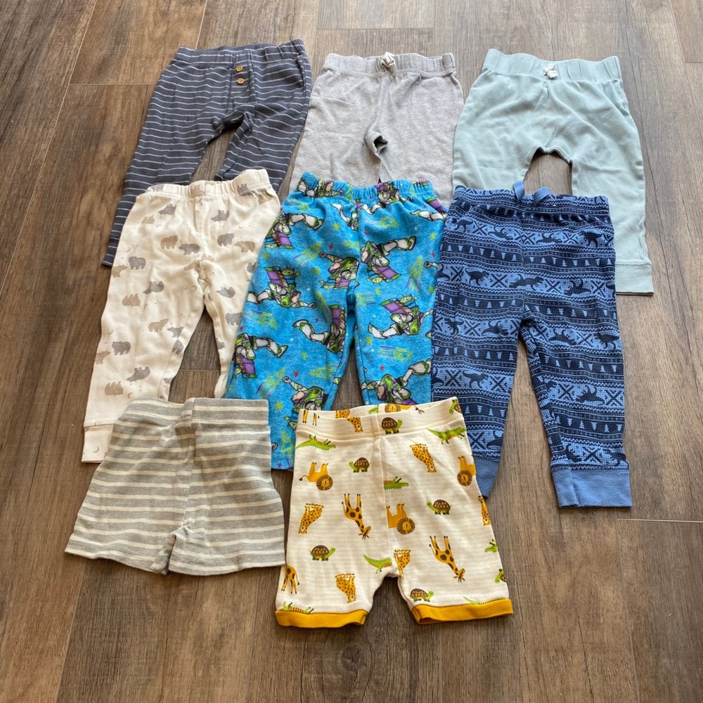 Baby Boy 18M Pants Shorts Bundle 8pc‎ Carters Little Planet Toy Story Garanimals